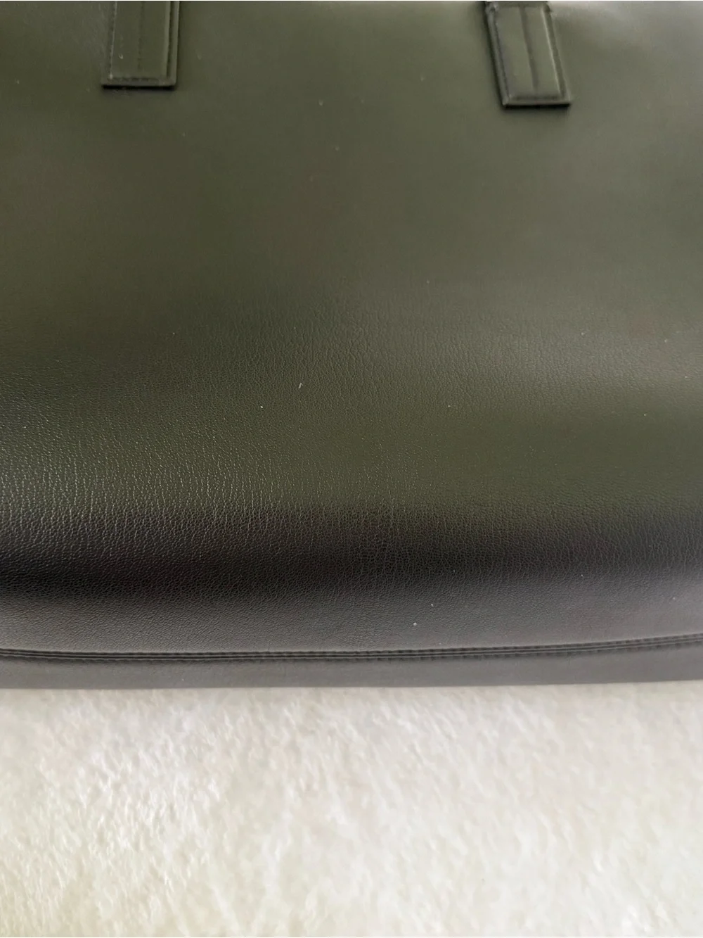 Tom Ford Black Leather Zip-Top Briefcase with Detachable Strap